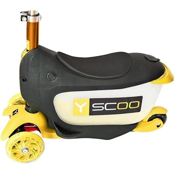 Каталка-самокат 3 в 1 Y-Scoo Mini Jump&Go со светящимися колесами фото 24