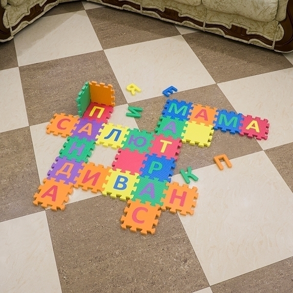 Игровой коврик-пазл Funkids 6" Эрудит-1 с набором русских букв KB-001-128-NT, 128 плит фото 3