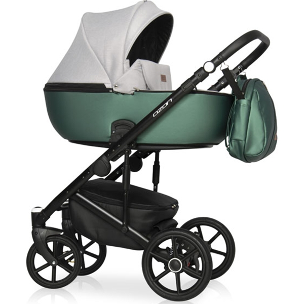 Детская коляска Riko Basic Ozon Shine 2 в 1, эко-кожа - Фото