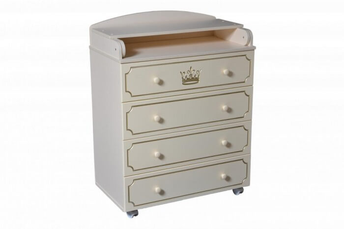 Пеленальный комод Антел Николь 800/4 МДФ - Фото