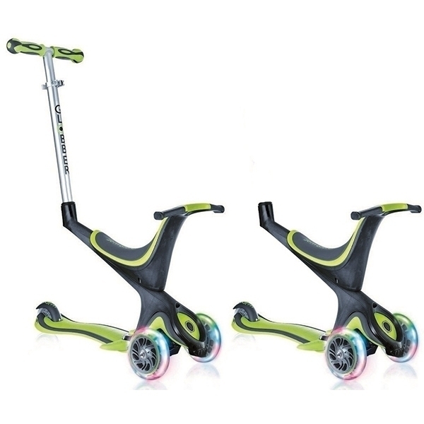 Трехколесный самокат Globber EVO 5 в 1 со светящимися колесами фото 3