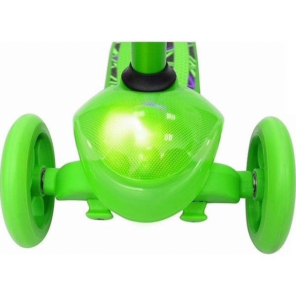 Трехколесный самокат Y-Scoo RT Trio Diamond 120 Kaleidoscope со светящейся платформой фото 15