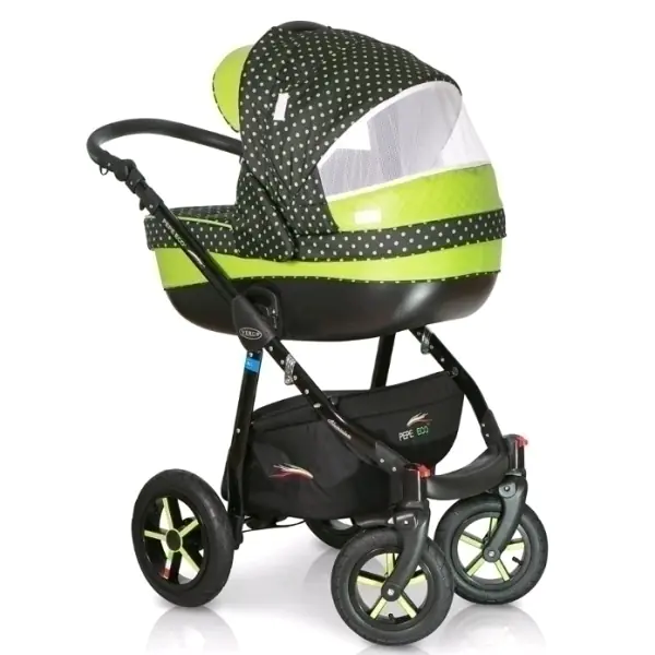 Детская коляска Verdi Pepe Eco Plus 3 в 1, ткань+эко-кожа фото 7