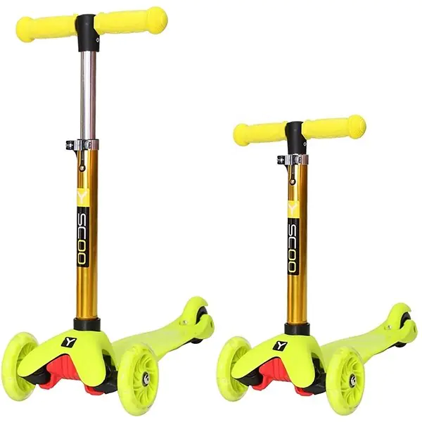 Каталка-самокат 3 в 1 Y-Scoo Mini Jump&Go со светящимися колесами фото 4