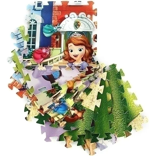 Коврик-пазл Играем Вместе Дисней София, 8 сегментов, 31,5 х 31,5 см, арт. 183070/FS-SOF фото 6