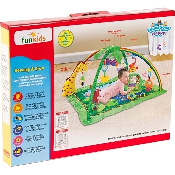Развивающий коврик для новорожденного Funkids Delux Play Gym Giraffe 8813 фото 2