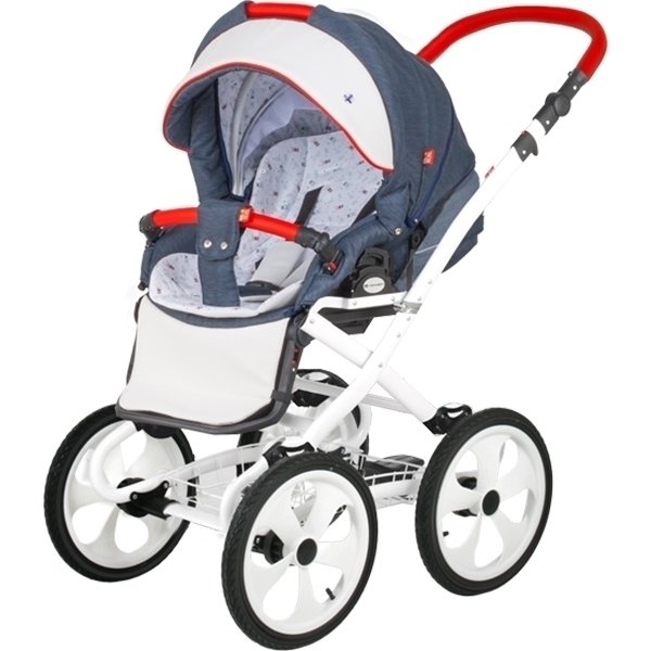 Детская коляска BeBe-Mobile Ines R 3 в 1, ткань+эко-кожа фото 2