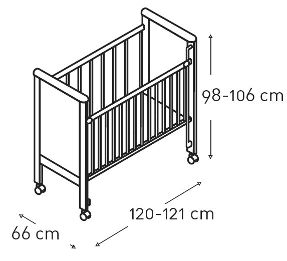 Детская кроватка Micuna Sweet Bear колесо фото 1
