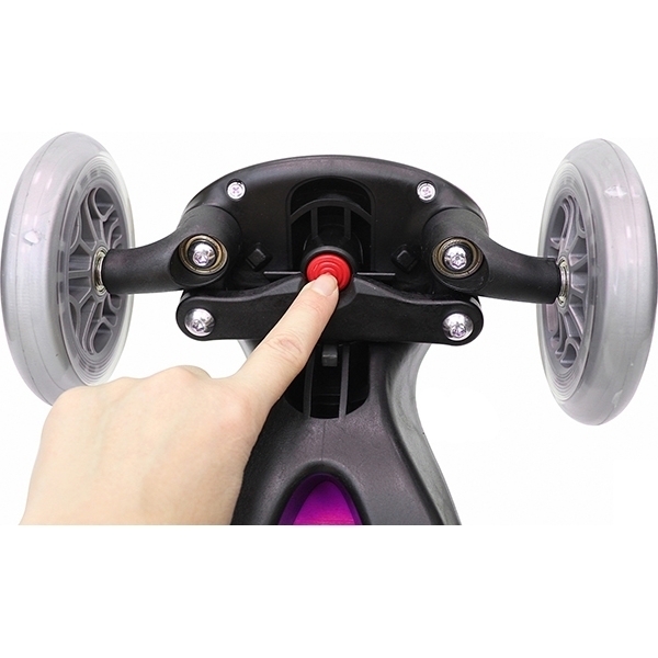 Трехколесный самокат Globber Elite SL My Free Fold Up 445 со светящимися колесами фото 25