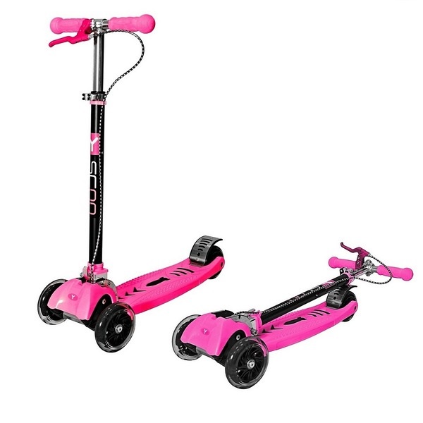 Самокат Y-Scoo Maxi City RT Simple Gagarin трансформер с ручным тормозом - Фото