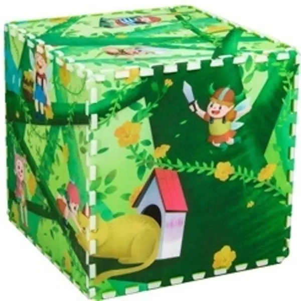 Двусторонний развивающий коврик-пазл Mambobaby Лесные Эльфы, 180 х 120 х 2 см, арт. 70006 фото 5