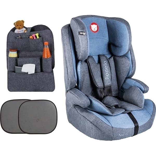 Детское автокресло Lionelo Nico + подарок: шторки и органайзер фото 5