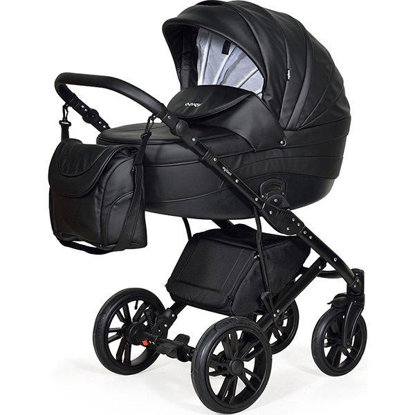 Детская коляска Indigo Enigma 2 в 1, эко-кожа