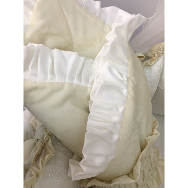 Комплект постели для круглой и овальной кроватки Marele Версаль 460228-10, 19 предметов фото 9