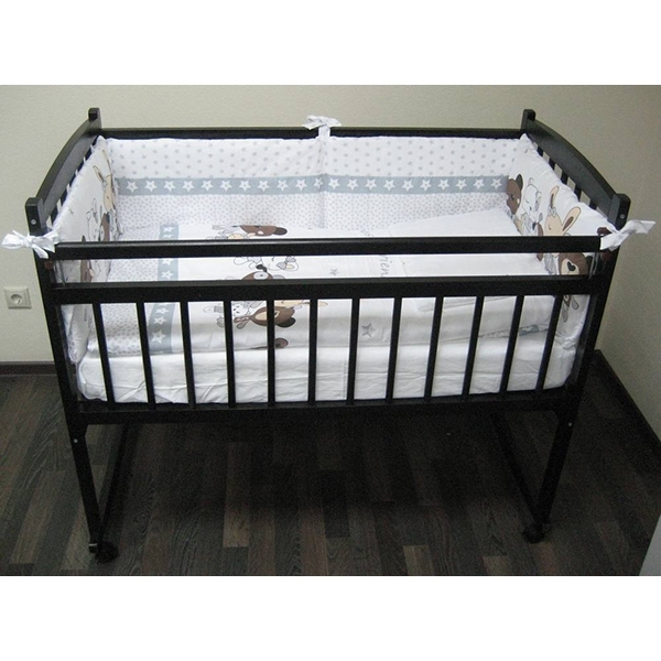 Детская кроватка Массив Беби-2, колесо-качалка фото 5