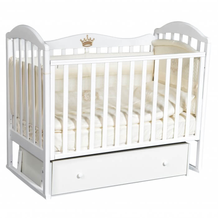 Детская кроватка Кедр Emily 1, универсальный маятник - Фото