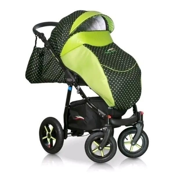 Детская коляска Verdi Pepe Eco Plus 3 в 1, ткань+эко-кожа фото 3