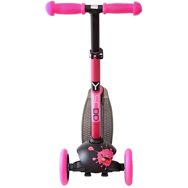 Трехколесный самокат Y-Scoo RT Trio Diamond 120 Monsters 3 высоты с блокировкой колес фото 9