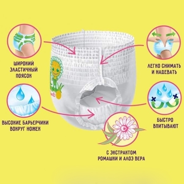 Детские трусики Libero Dry Pants 4 Maxi, 7-11 кг, 34 штуки фото 2