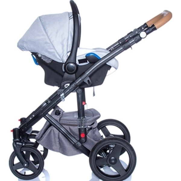 Детская коляска BeBe-Mobile Movo R 3 в 1, ткань+эко-кожа фото 11