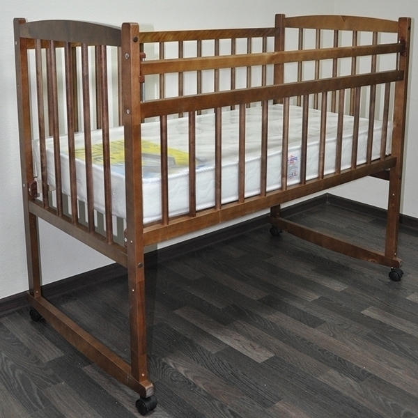 Детская кроватка Массив Беби-2, колесо-качалка фото 10