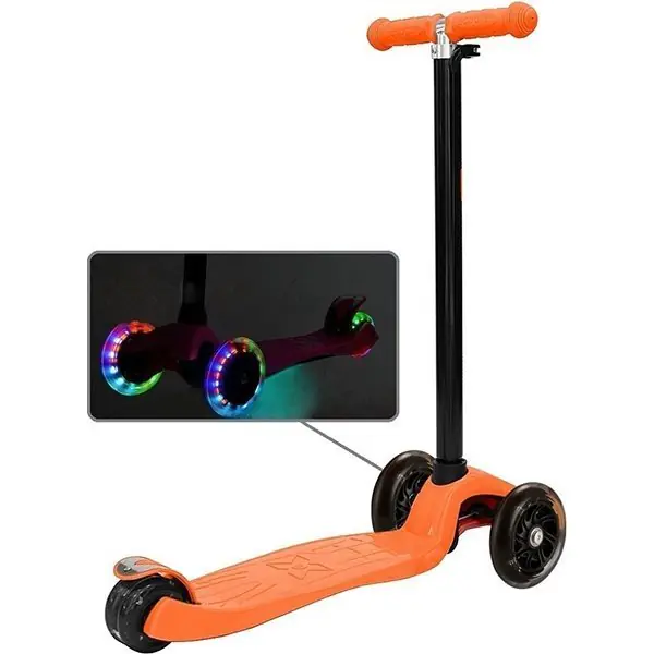 Самокат Y-Scoo Maxi A-20 Shine со светящими колесами фото 1