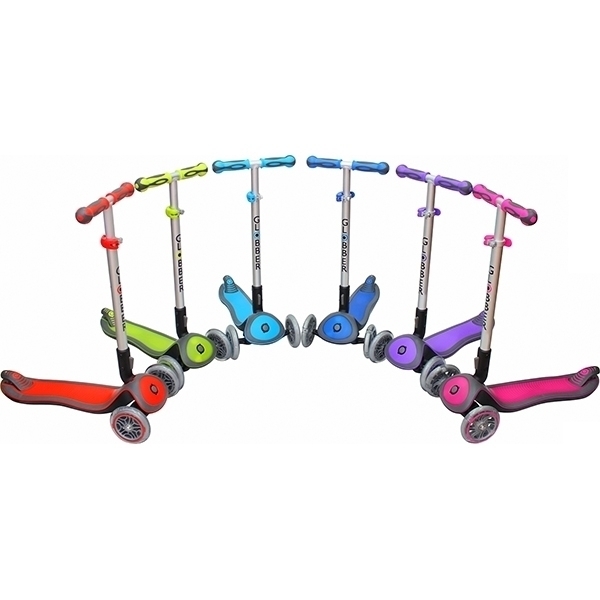 Трехколесный самокат Globber Elite SL My Free Fold Up 445 со светящимися колесами фото 33