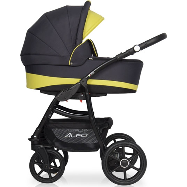 Детская коляска Riko Basic Alfa Ecco 3 в 1, эко-кожа - Фото
