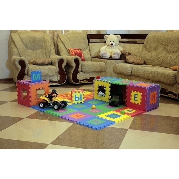 Игровой коврик-пазл Funkids 12" Алфавит-1 с русским алфавитом KB-007R, 30 плит фото 4