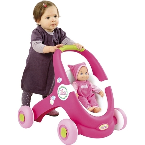 Коляска для кукол - ходунки Smoby MiniKiss 210201 фото 3