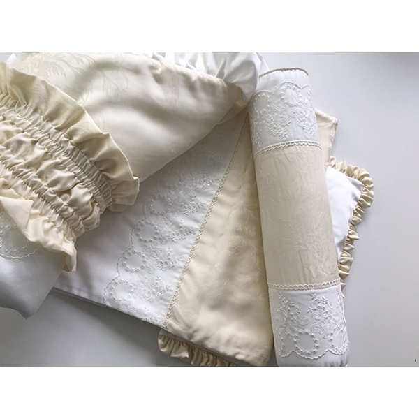 Комплект постели для круглой и овальной кроватки Marele Версаль 460228-10, 19 предметов фото 10