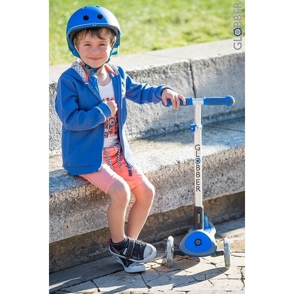 Трехколесный самокат Globber Elite F My Free Fold Up 448 со светящейся платформой фото 29