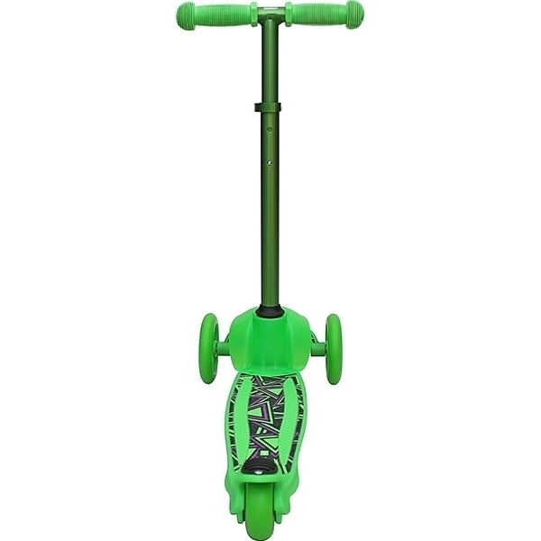Трехколесный самокат Y-Scoo RT Trio Diamond 120 Kaleidoscope со светящейся платформой фото 9