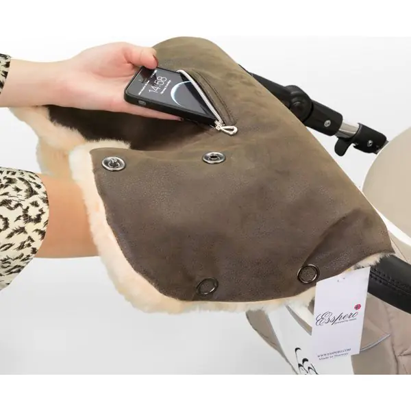 Муфта для рук Esspero Isabella 100% овечья шерсть фото 2