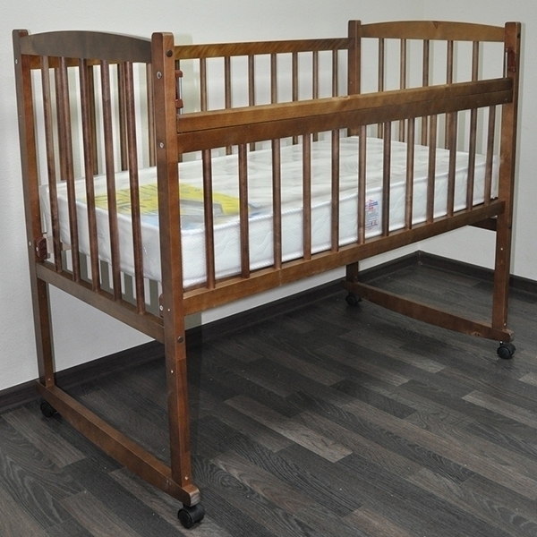 Детская кроватка Массив Беби-2, колесо-качалка фото 9