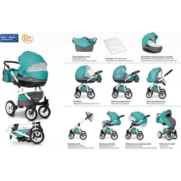 Детская коляска Riko Nano 2 в 1 фото 6