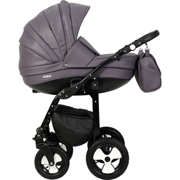 Детская коляска Rant Fabio Lux 2 в 1, эко-кожа фото 3
