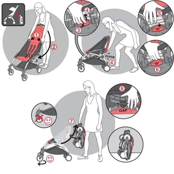 Детская коляска Babyzen Yoyo+ 2 в 1, шасси Black фото 8