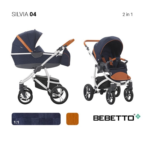 Детская коляска Bebetto Silvia 2 в 1 - Фото