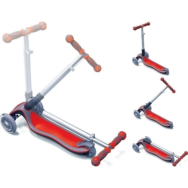 Трехколесный самокат Globber Elite F My Free Fold Up 448 со светящейся платформой фото 9