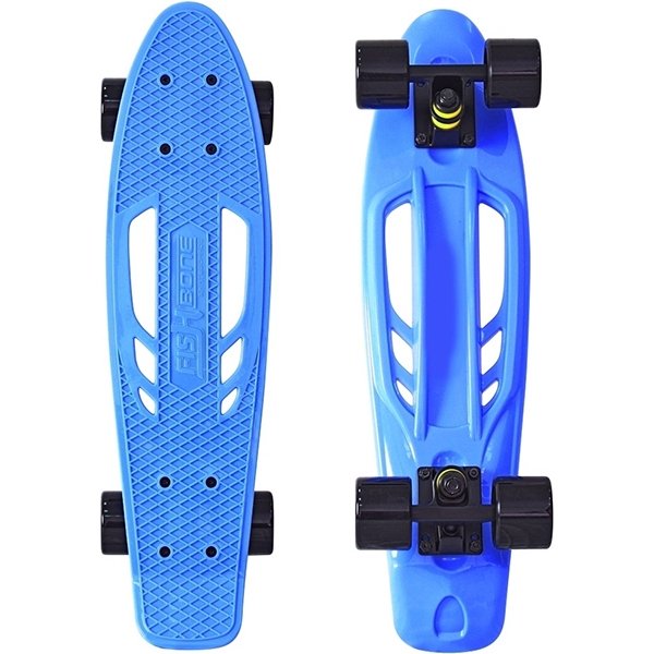 Скейтборд RT Y-Scoo Skateboard Fishbone 22" с ручкой и сумкой арт. 405, 56,6х15 - Фото