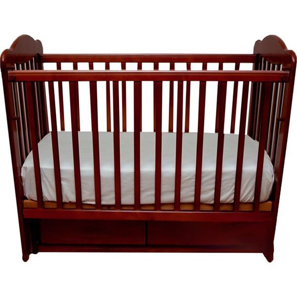 Детская кроватка Счастливый Малыш Дюймовочка, поперечный маятник фото 1