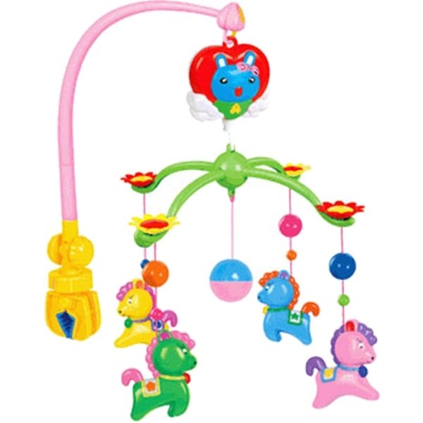 Музыкальный мобиль Henglei Лошадки с заводным механизмом - Фото