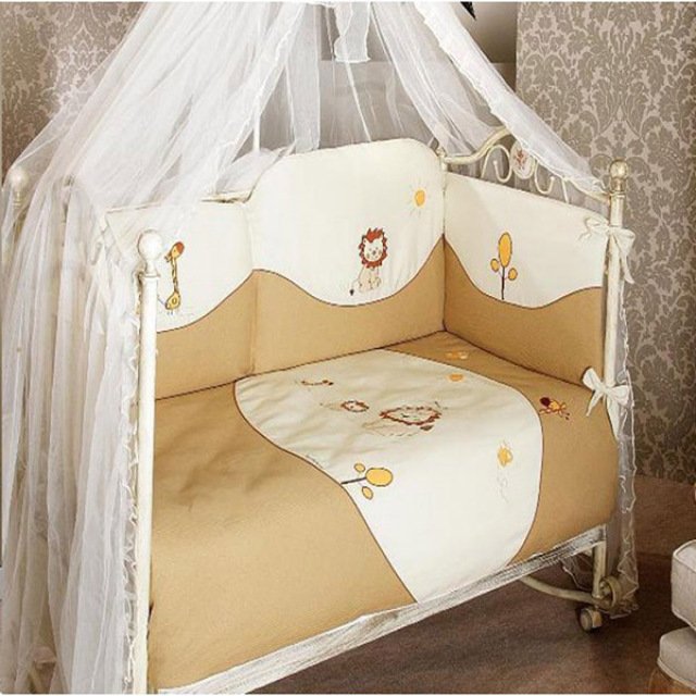 Комплект постельного белья Feretti Diamond Lion ecru 6 предметов фото 4