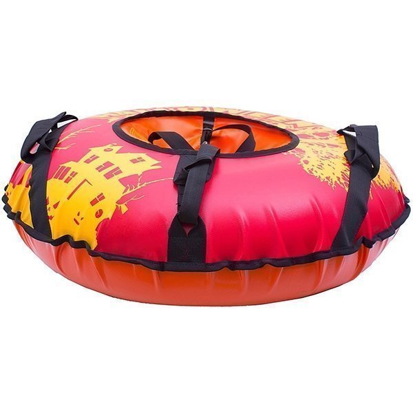 Надувные санки-тюбинг RT Хеллоуин + автокамера, диаметр 73 см фото 1