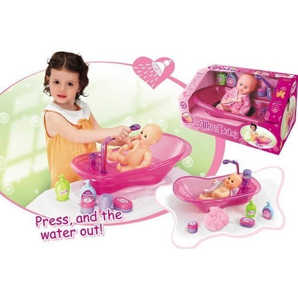 Игровой набор Xiong Cheng Кукла с ванной - Фото