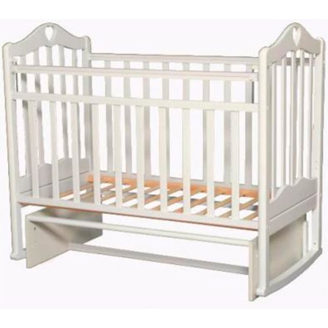 Детская кроватка Антел Каролина 3 поперечный маятник,без ящика - Фото