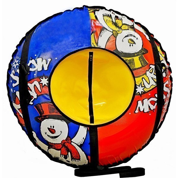 Надувные санки-тюбинг RT Снеговиик + автокамера, диаметр 93 см - Фото