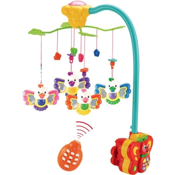 Музыкальный мобиль Henglei Птички со светом и пультом ДУ - Фото