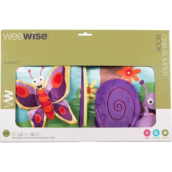 Бампер-книжка в детскую кроватку WeeWise Веселые Картинки фото 1